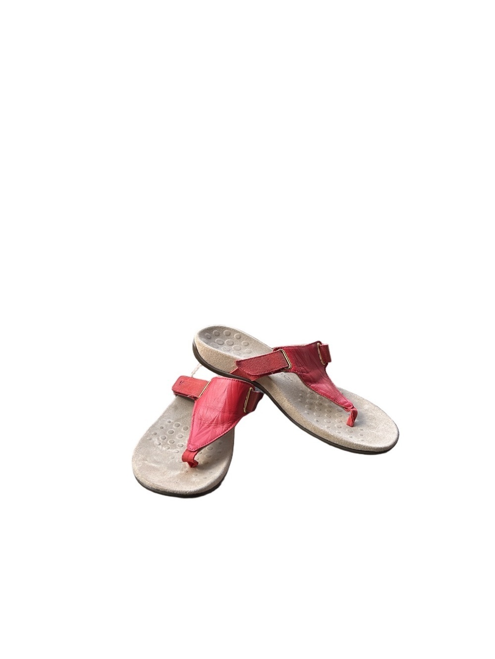 Vionic Women’s Red leather Thong Sandals size 8